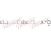 Manguera de frenos QUICK BRAKE 58.847 para MAZDA CX-5 (KE, GH) 2 2012-2017
