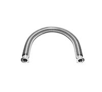 Manguera de fuelle corrugado de metal con brida ISO-KF, construcción de acero inoxidable para aplicaciones industriales