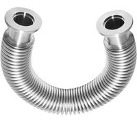 Manguera de fuelle flexible de acero inoxidable 304 de 23,62" - Tamaño de brida ISO-KF NW-25 - Tubo de fuelle corrugado al vacío(600mm)