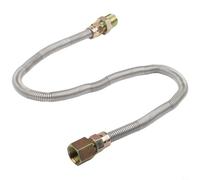 Manguera de gas de 1/2 pulgadas de acero inoxidable flexible 60 cm para barbacoa de gas, hoguera y paellera con certificación