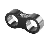 Manguera de goma trenzada Universal AN4 AN6 AN8 AN10, abrazadera divisoria, palanquilla, Kit separador de tubo de agua y combustible de aceite(AN6 silver)