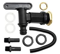 Manguera de grifo de agua barril de lluvia/¾ BSP rosca de repuesto de grifo de plástico a presión conector de cerveza casera, con conector de tope de agua, kit de enlace de tubería