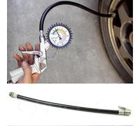 Manguera de inflado de neumáticos flexible con clip para motocicleta, bicicleta y coche, 1 unidad