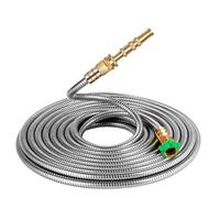 Manguera de jard n BEAULIFE de acero inoxidable 304 de 23 metros con boquilla de lat n, flexible, port til, ligera y antitorsiones.
