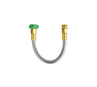 Manguera de jard n corta SKYWARD de acero inoxidable 304 de 30 cm con conector de metal hembra a macho, antifugas, flexible, ligera y sin doblece