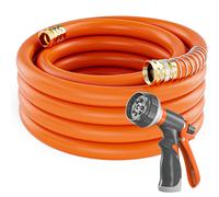 Manguera de jard n SPECILITE de 3/4 pulg. x 50 pies, flexible y liviana, con boquilla y conexiones de lat n macho a hembra, 600 PSI, resistente,