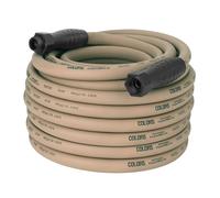 Manguera de jard n SwivelGrip de 16 mm x 30,5 m, con accesorios GHT de 11 1/2"", color marr n