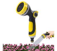Manguera de jardín con boquilla de pulverización de agua - Pulverizador de boquilla ABS de carga pesada | Boquilla rociadora de agua de alta presión ajustable | Accesorio de manguera de jardín con