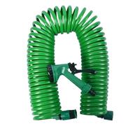 Manguera De Jardín En Espiral - Manguera De Agua Portátil En Espiral | Estera De Agua Extensible Con Boquilla De | De Riego Con 5 Modos | Pulverizador Ergonómico Y Barcos Ligeros