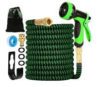 Manguera de Jardin Extensible 30M (3x10M), Mangueras Jardin con Pistola Rociadora de 10 Funciones Manguera para Lavado de Coche, Jardín, Lavar la Mascota con Bolsa de Almacenamiento