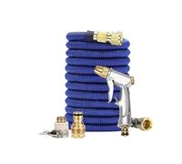 Manguera De Jardín Extensible 3X Con Boquilla De Pulverización De Alta Presión, Manguera De Agua Flexible De Alta Resistencia Para Lavado De Coches Y Jardinería.(A,100FT)