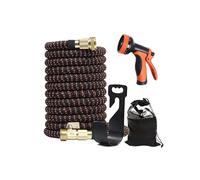 Manguera De Jardín Extensible Con 1 Boquilla Rociadora, Manguera Magic Water De Alta Resistencia Con Bolsa De Almacenamiento Y Colgador Para Jardinería.(C,100FT)