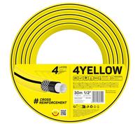 Cellfast 4YELLOW Manguera de Riego de Jardín 4 Capas Flexi Resistente a los Rayos UV Antiálcali All Season (1/2" 30 m)