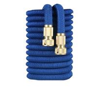 Manguera de jardín mágica extensible de alta presión mágica, manguera de riego extensible de 5-30 m, suministros de lavado de autos(Blue,50ft-15m)