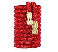 Manguera de jardín mágica extensible de alta presión mágica, manguera de riego extensible de 5-30 m, suministros de lavado de autos(Red,25ft-7.5m)