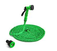 Manguera de jardín Manguera de agua Manguera mágica extensible 7 Patrones Pistola de agua Olla de espuma Ampliamente Utilizado(Gun hose,25FT-7.5M)