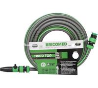 Manguera de jardín TRICO-TOP A-TS tricotado anti-torsion (3/4"-50 metros con set de conectores y lanza)