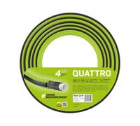 Manguera de jardín UV resistente 15m 25m 50m 4 capas duradera 1/2 3/4 verde