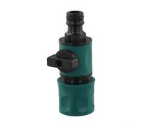 Manguera de jardín, válvula de grifo en línea, cierre accionado por palanca para un control preciso del flujo de agua, plástico ABS, conector rápido, resistente al desgaste, fácil instalación