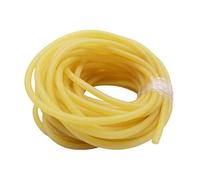 Manguera de Látex de Caucho Tubos de Banda Altamen Tubo de caucho látex Multicolor Múltiples tamaños(Giallo,5M-ID2MM X OD4MM)