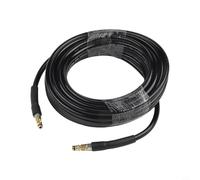 Manguera de lavado a presión de 10 m para Karcher K2-K7, manguera de repuesto de alta presión, goma reforzada, conexión rápida, tubo de lavado a chorro negro (15 m)