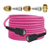 Manguera de lavado a presión para lavadora eléctrica, manguera de extensión de lavado a presión resistente a torceduras de 2900 PSI, 50 pies x 1/4 pulgadas, manguera de lavado eléctrica universal para