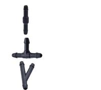 Manguera de lavado parabrisas para coche, limpiaparabrisas, chorros de tubería, boquilla pulverización, tubo fluido agua conector unión Kit repuesto Boquilla(18pcs-hose)