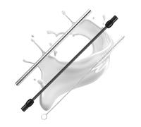Manguera de leche compatible con Siemens EQ6, manguera de leche, manguera de leche de acero inoxidable y juego de cepillos de limpieza, compatible con Siemens EQ6 Plus S700, máquina de café totalmente