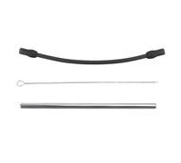 Manguera de leche para máquina de café, tubo de repuesto para máquina de café, manguera de leche de silicona de acero inoxidable con cepillo de limpieza, accesorios para espumador de máquina de café