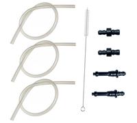 Manguera de leche totalmente automática para cafetera de silicona, 3 piezas de repuesto + boquilla de conexión HP1, compatible con dispositivos de cafetera Jura