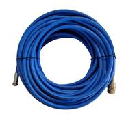 Manguera de limpieza de manguera azul compatible con lavadoras a presión Kränzle - Rosca macho M22 x 1,5 - Con boquilla de 4 vías RR - 3 en la parte posterior y 1 en la parte delantera - Presión