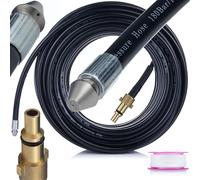Manguera de limpieza de tuberías, 20 m, compatible con Nilfisk, Lavor, Stihl, 160 bar, 1 + 3 boquillas,