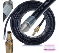 Manguera de limpieza de tuberías de 20 m, compatible con Black+Decker, Stanley, MacAllister, Bosch, PW, AQT, 160 bar, 1+3 boquillas