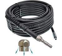 Manguera de limpieza de tuberías para Kränzle DN10 K1050 serie X, boquilla de desagüe, rata de alcantarillado, juego de limpieza flexible (rotación 3 veces atrás, 90 metros)