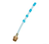 Manguera de limpieza flexible para herramientas de detalles de automóviles, 12,5 mm, giratorio, para lavado a chorro, alcantarillado, limpiador de chorros, accesorio de manguera blanca (manguera azul)