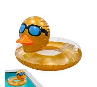 Manguera de natación para piscina, diseño de donut | Anillo de natación inflable con forma de pato de lentejuelas para niños, adultos, niñas, niños, verano, río, lago, viaje