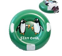 Manguera de nieve inflable para invierno al aire libre - Manguera de esquí de PVC engrosada de 81 cm | Trineo inflable duradero para nieve, parque, patio trasero, jardín, patinaje sobre hielo, esquí