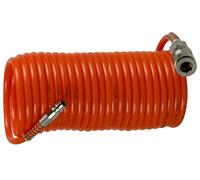 Manguera de nylon en espiral de 15 m con conexión rapido universal Valex
