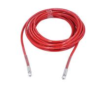 Manguera De Pintura Airless, Fibra Flexible, 15 M, 1/4 Pulgada, Rojo - Resistente Alta Presión, Conectores Metálicos Anticorrosión, Para Profesionales Y Bricolaje