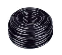 Manguera de plástico para riego Industrial, Flexible, de alto rendimiento, para césped, jardín, riego de agua, embalaje reutilizable negro 12mm 50m(164ft)
