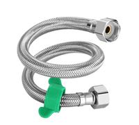 Manguera de plomería for inodoro de acero inoxidable G1/2 304, válvula angular, calentador de agua, manguera de plomería Flexible trenzada(Length 20CM)