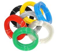 Manguera de poliamida, manguera de aire comprimido, tubo PA, manguera neumática, 25 m (16 x 12, azul)