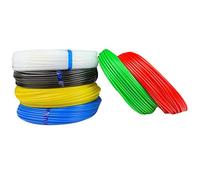 Manguera de polietileno de 25 m, rollo de 6/4 mm, manguera de aire comprimido, manguera de agua, azul, flexible, manguera neumática, resistente a la temperatura