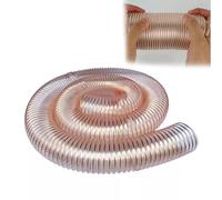 Manguera de poliuretano para recogida de polvo, Manguera de recolección de polvo de PU for máquinas CNC de carpintería de diámetro 25-300 mm(L 10m(33 Ft),Dia-130MM (5.1 Inch))