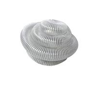 Manguera de polvo de PVC, manguera de vacío reforzada con alambre flexible transparente para carpintería y conductos de ventilación