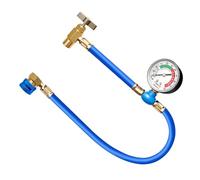 Manguera de presión COOL5 con manómetro para el llenado autónomo con el refrigerante R1234yf en sistemas de aire acondicionado de vehículos, para el refrigerante R1234yf.