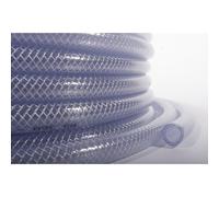 Manguera de PU reforzado, transparente COBA, longitud 25 m