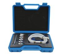 Manguera de Purga de Embrague de Líquido de Frenos, Kit de Llave de Purga de Frenos Goma de Metal 7-12 Mm 6 Adaptadores 1 Manguera de Drenaje Universal para Automóvil SUV Camión Ligero Motocicleta