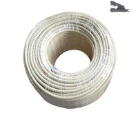 Manguera De Pvc material beige blanco negro de la manguera del PVC del tubo de 1/4" 6.35m m PE for el sistema de irrigación de los equipos de nebulización(10m Beige)