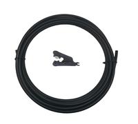 Manguera De Pvc material beige blanco negro de la manguera del PVC del tubo de 1/4" 6.35m m PE for el sistema de irrigación de los equipos de nebulización(20m Black)
